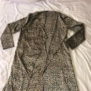 Cheetah satin duster